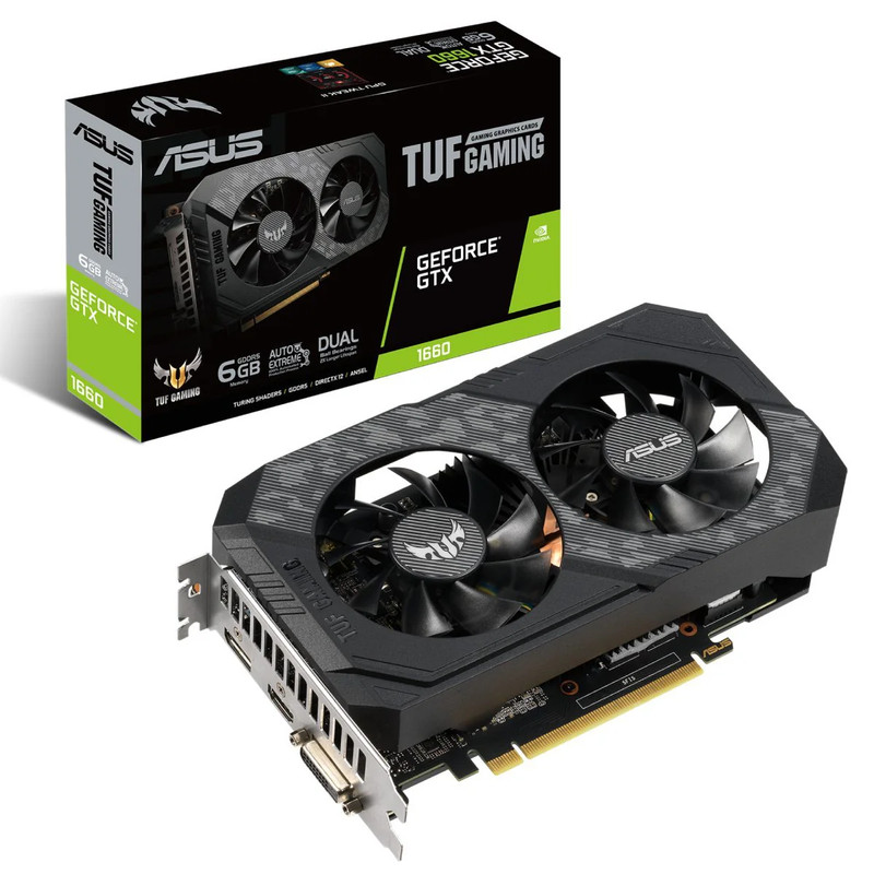 Asus TUF Gaming GeForce GTX 1660 Super 6GB GDDR6 Graphics Card - كرت الشاشة